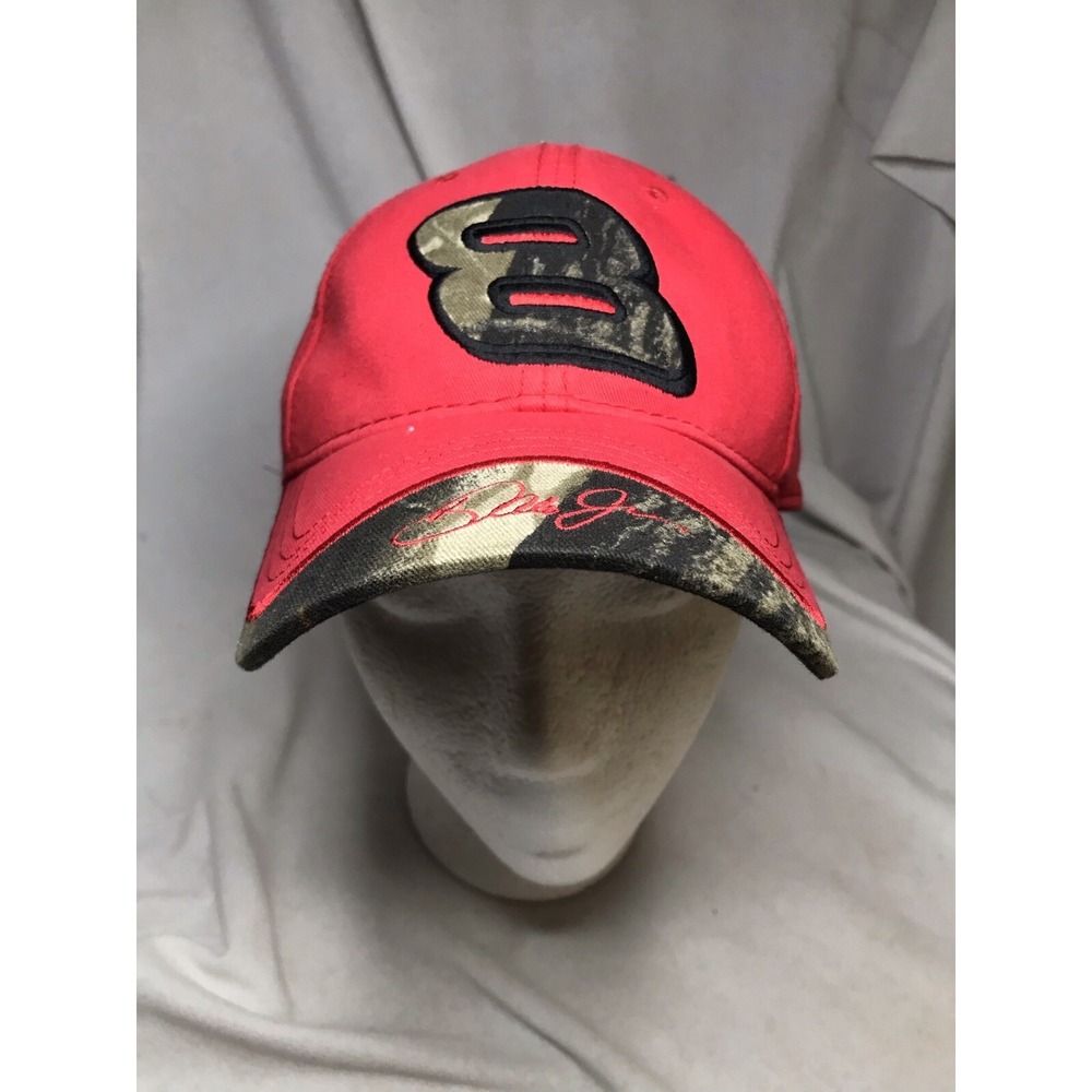 Chase Authentics Baseball Cap Dale Earnhardt Jr Red & Camo Busweiser 8  Nascar